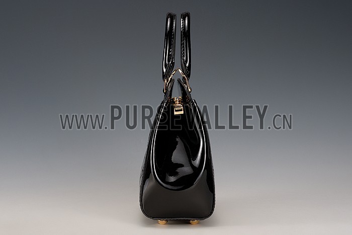 Louis Vuitton Brea Monogram Vernis PM Bag Black