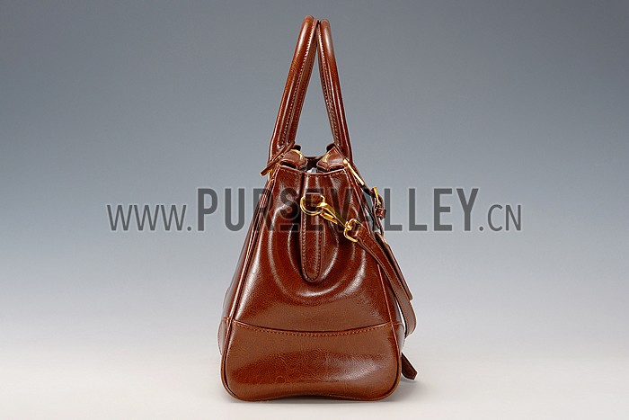 Prada Classic Satchel Brown