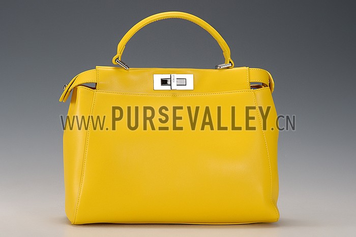 Fendi Peekaboo Medium Yellow Bag