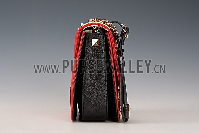 Valentino Viva Valentino Fabric B-Rockstud Bag Red