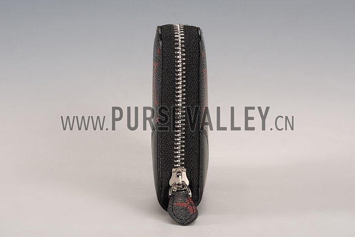 Louis Vuitton Monogram Infrarouge Zippy Wallet Black