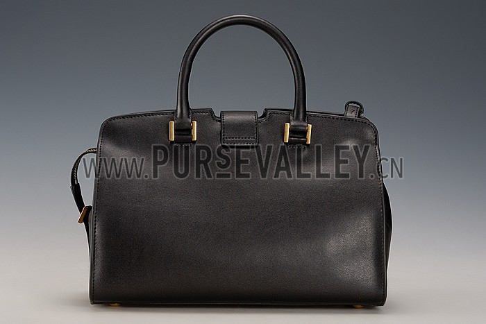 Saint Laurent Monogram Cabas Small Leather Bag Black