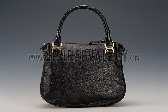 Chloe Marcie Satchel Crossbody Bag Black