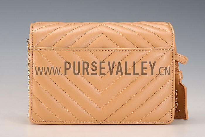 Saint Laurent High School Matelasse Medium Bag Beige