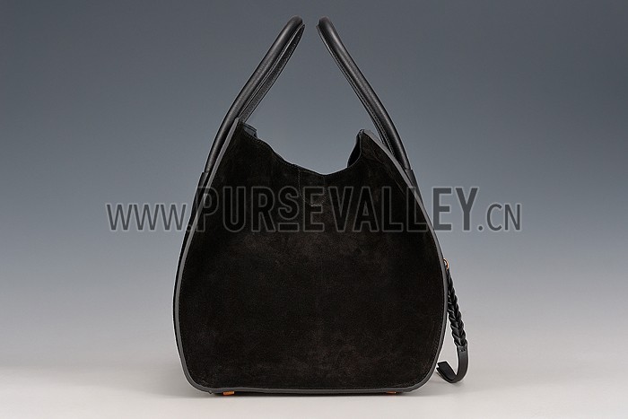 Celine Phantom Luggage Suede Leather Black