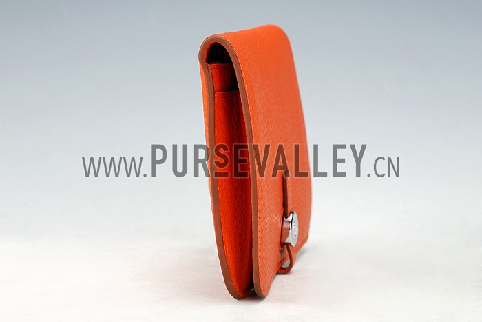 Hermes Dogon Wallet Orange 18926638