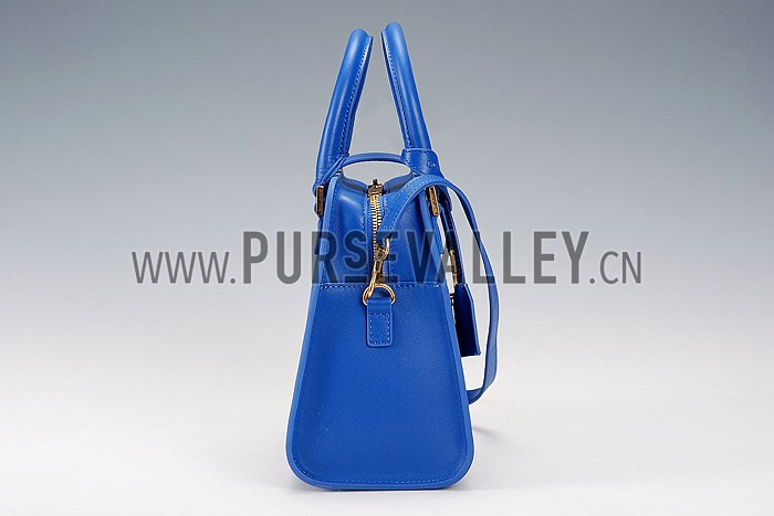 Saint Laurent Monogramme Baby Cabas Royal Blue Bag