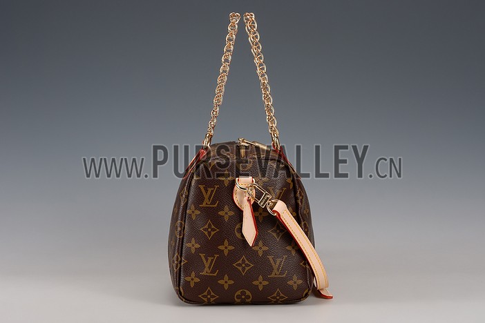 Louis Vuitton Monogram Speedy 25 Bag With Chain Shoulder Strap