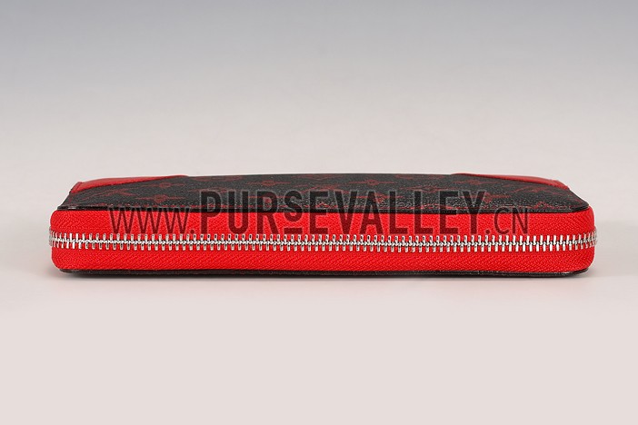 Louis Vuitton Monogram Infrarouge Zippy Wallet Red