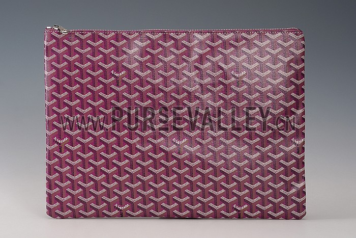 Goyard Zipped Pouch Plum