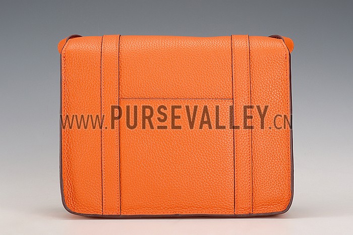 Hermes Man Messenger Large Orange Bag