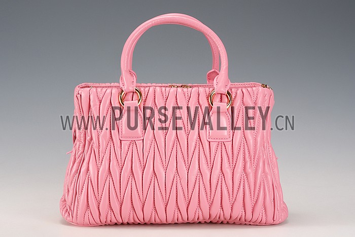 Miu Miu Matelasse Tote Pink
