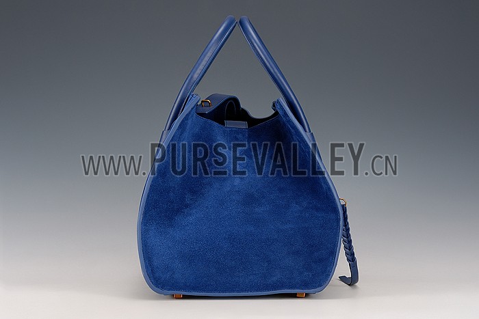 Celine Phantom Luggage Suede Leather Blue