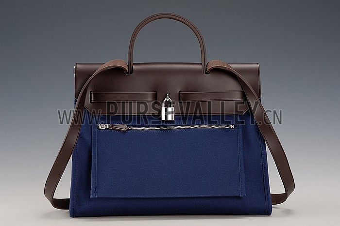 Hermes Herbag Blue