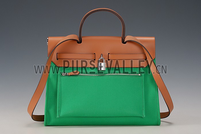 Hermes Herbag Green