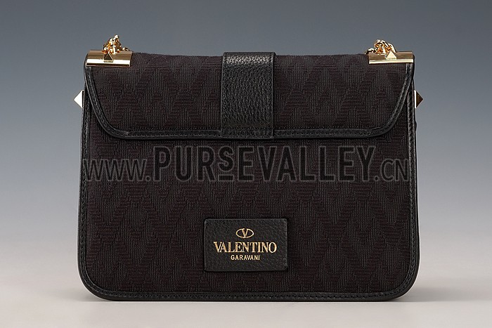 Valentino Viva Valentino Fabric B-Rockstud Bag Black