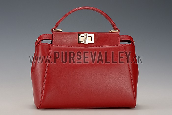 Fendi Peekaboo Karlito Capsule Detail Red Bag