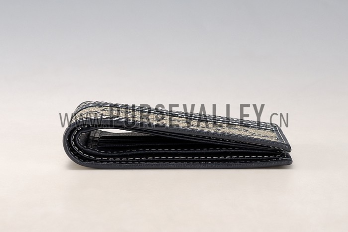 Gucci Supreme Web Bi-Fold Wallet Blue