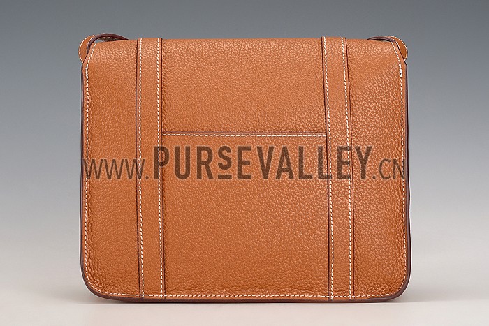 Hermes Man Messenger Large Tan Bag