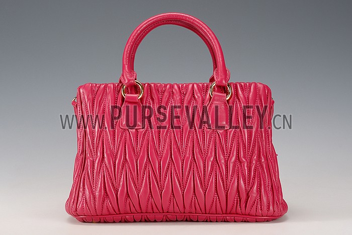 Miu Miu Matelasse Tote Rose Pink