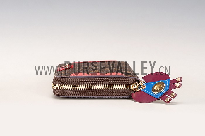 Louis Vuitton Monogram Totem Zippy Wallet Flamingo