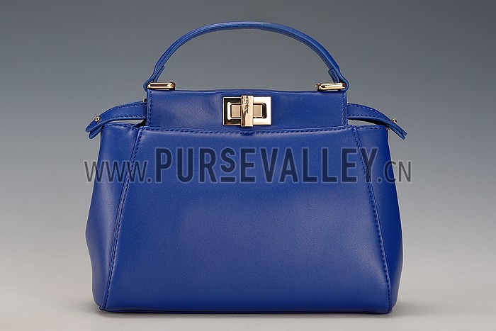 Fendi Peekaboo Karlito Capsule Detail Blue Bag