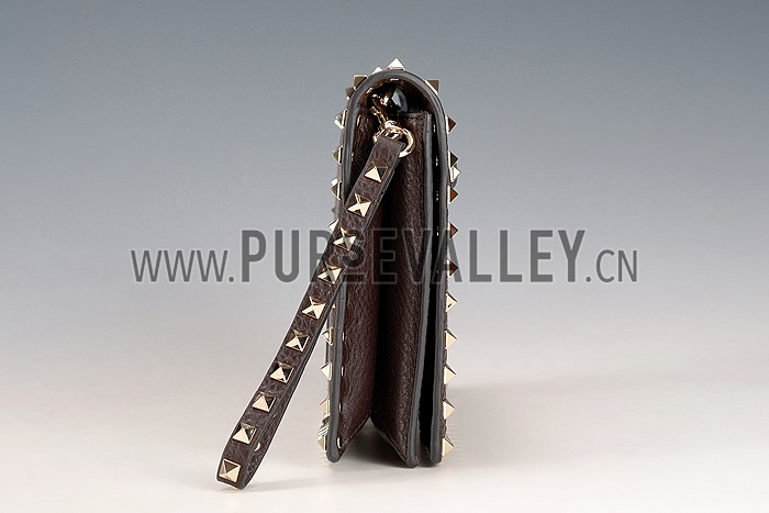 Valentino Viva Valentino Fabric Clutch Military Green