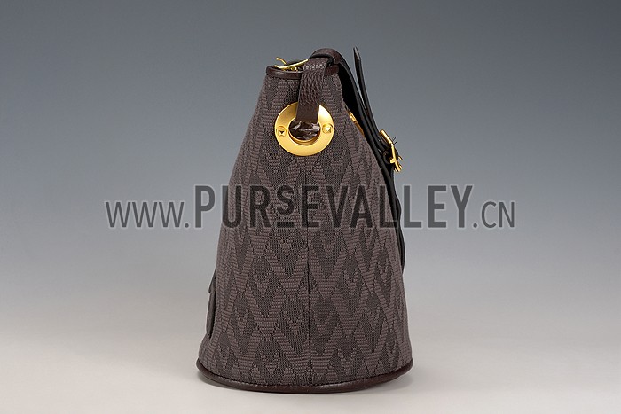 Valentino Viva Valentino Fabric Bucket Bag Military Green