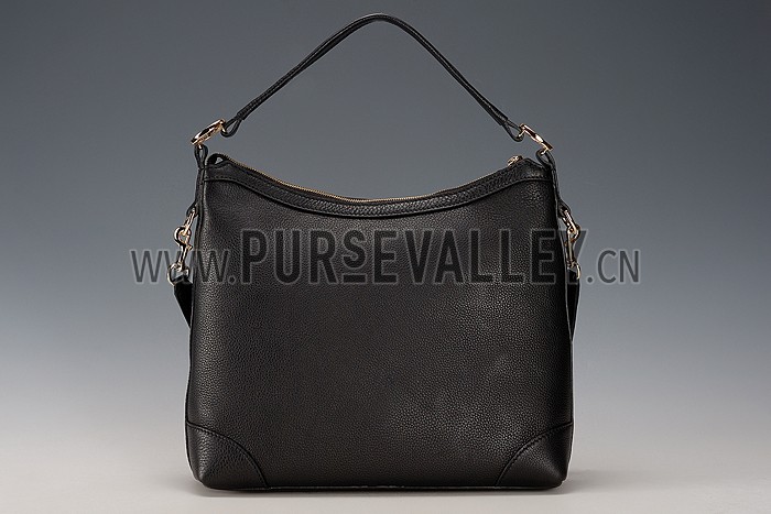 Gucci Miss GG Leather Hobo Black