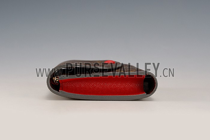 Louis Vuitton Emilie Wallet Chili Red
