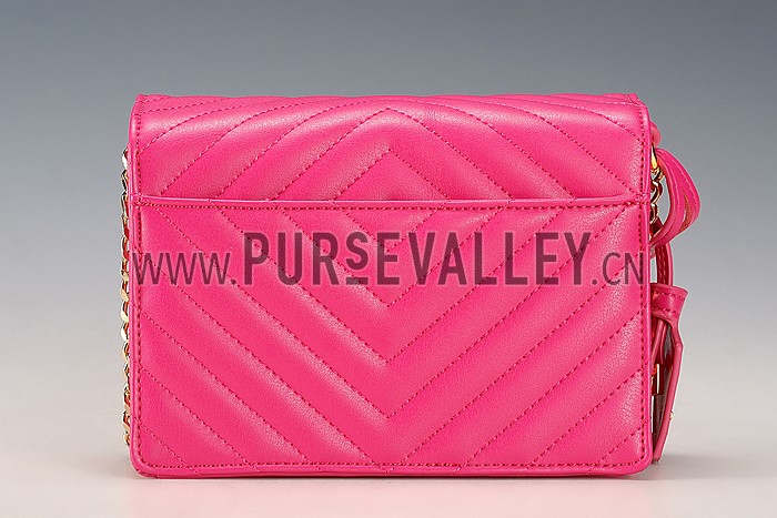 Saint Laurent High School Matelasse Medium Bag Fuchsia