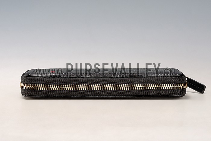 Gucci Canvas Wallet With Black Leather Trim