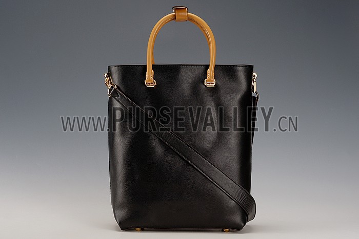 Louis Vuitton Flore Black With Tan Handles