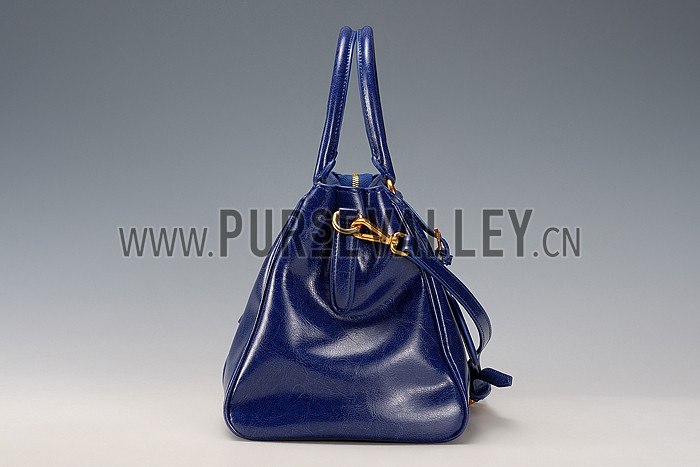 Prada Classic Top Handle Blue