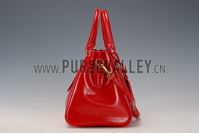 Prada Classic Top Handle Red