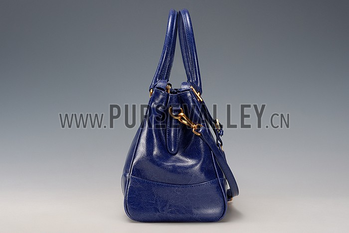 Prada Classic Satchel Blue
