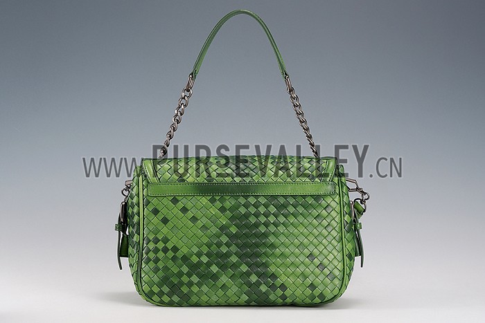 Bottega Veneta Rialto Shoulder Green Bag