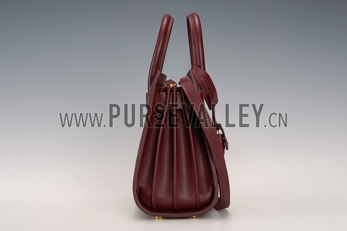Saint Laurent Classic Sac Du Jour Dark Red Bag