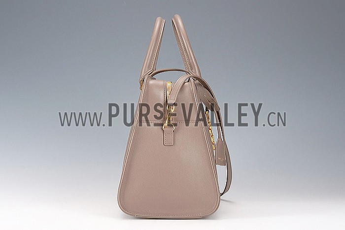 Saint Laurent Monogram Cabas Khaki Matelasse Leather Bag