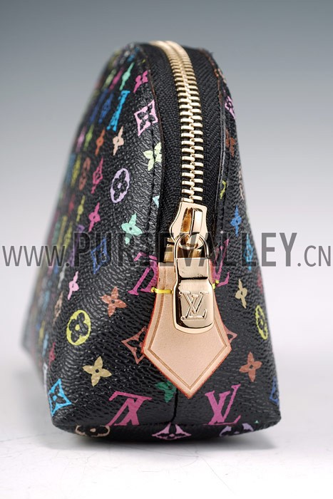 Louis Vuitton Black Murakami Cosmetic Pouch