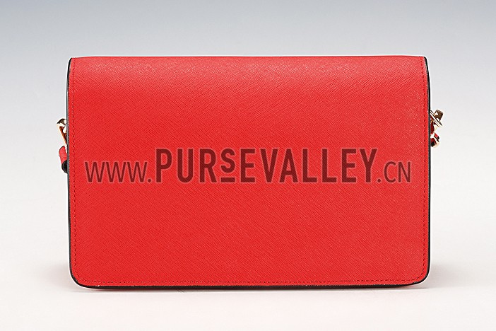 Prada Saffiano Leather Lux Small Red Bag