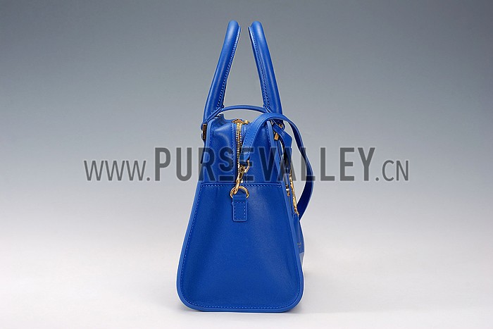 Saint Laurent Monogramme Cabas Small Royal Blue Bag