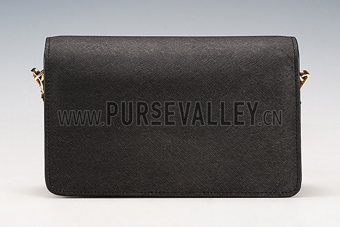 Prada Saffiano Leather Lux Small Black Bag