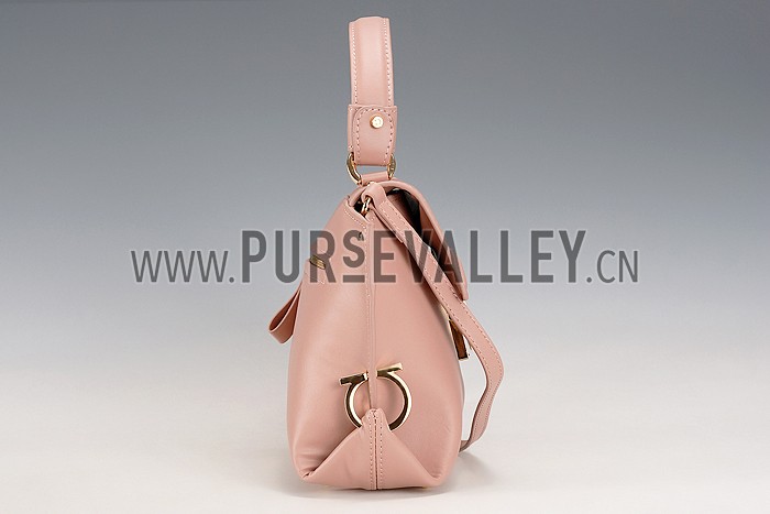 Salvatore Ferragamo Sofia Mini Leather Tote Beige