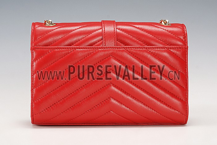 Saint Laurent Small Monogram Red Bag