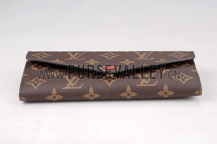 Louis Vuitton Josephine Monogram Long Rouge Wallet