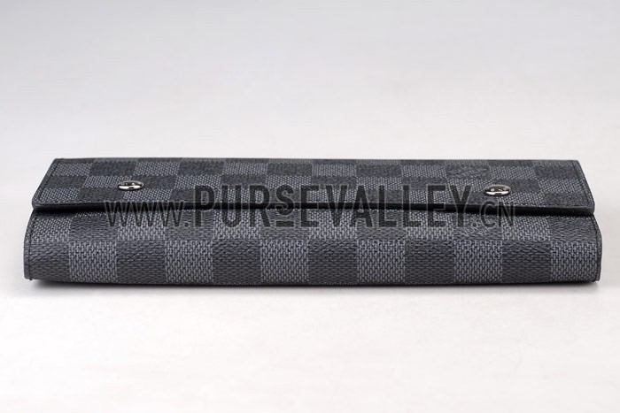 LV Adjustable Damier Graphite Wallet
