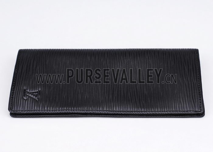 Louis Vuitton Brazza Wallet Black Epi Leather