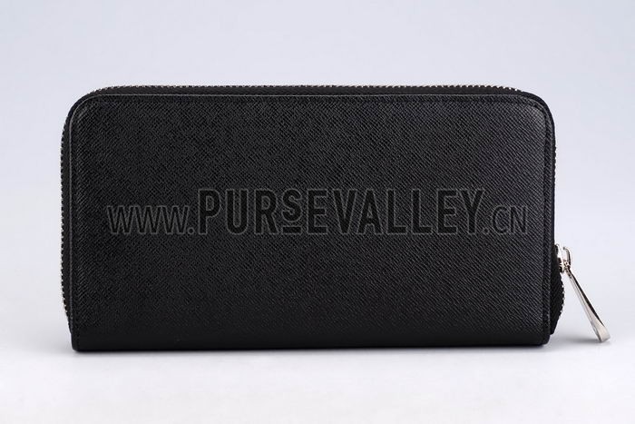 Louis Vuitton Zipped Black Taiga Wallet