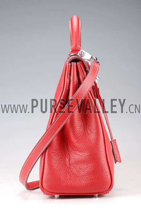 Hermes Kelly Small Red Bag